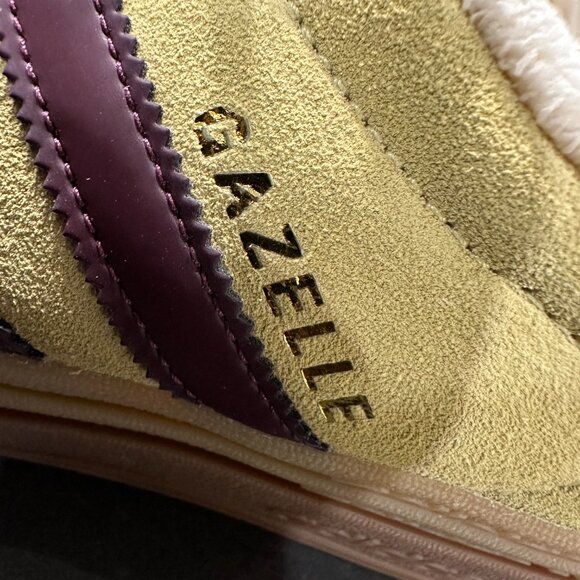 Adidas, Gazelle, Size 10, Color- Almost Yellow and Maroon, Leather/Suede - Picture 11 of 15